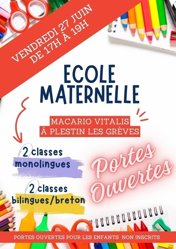 porte ouverte à l'école maternelle de Plestin les Grèves